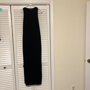 Boohoo black maxi dress